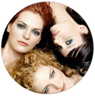 3 girls laid in a circle